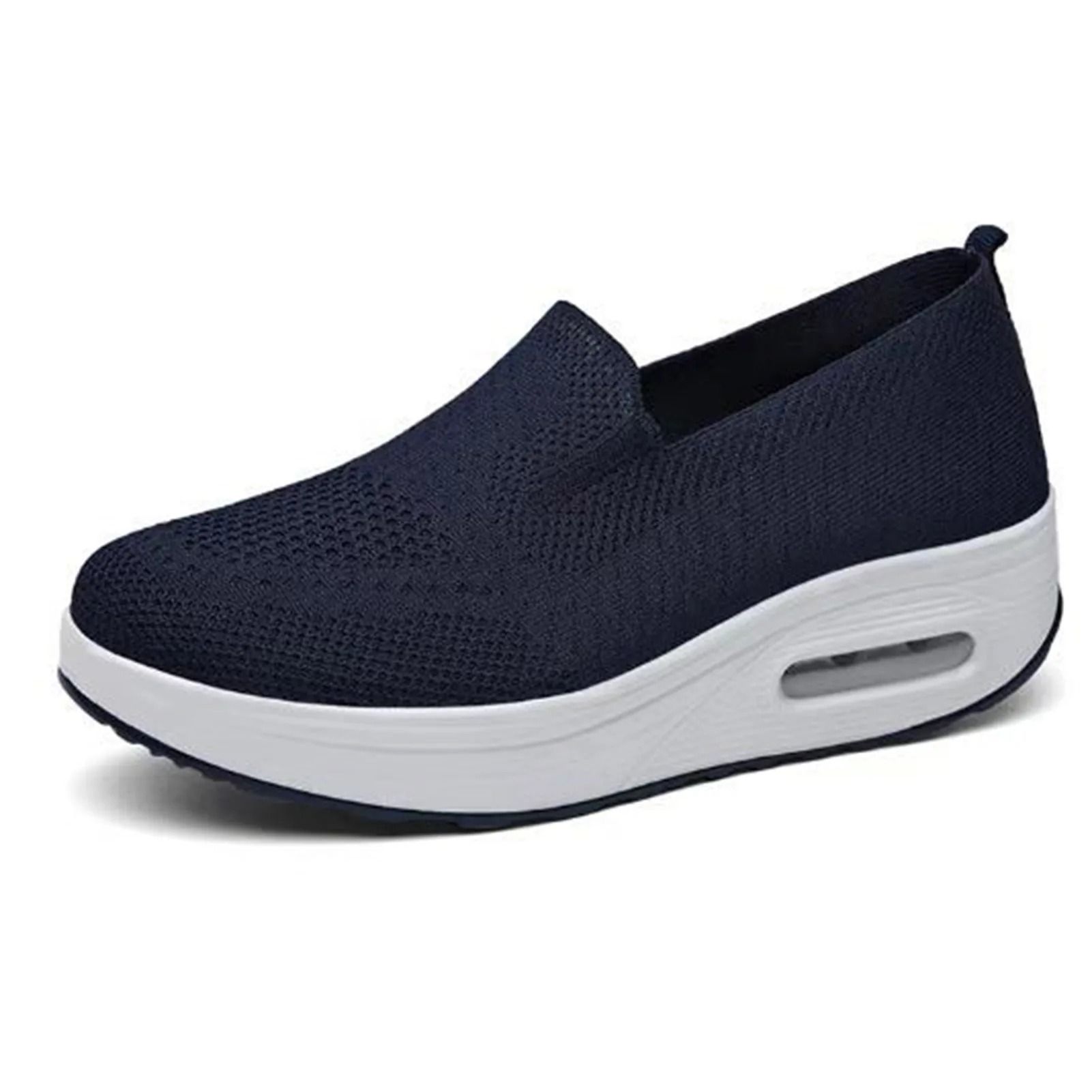 Women Slip On Mesh Walking Sneakers Lightweight Casual Jogging Shoes