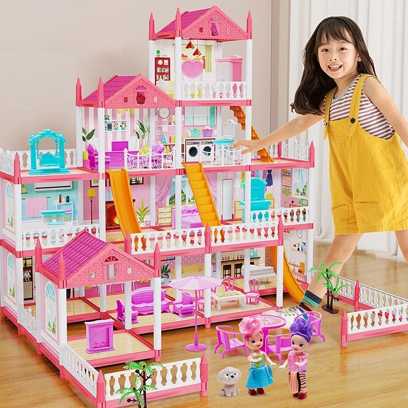 3D DIY Dream Princess Castle – Children's Musical Assembly Villa