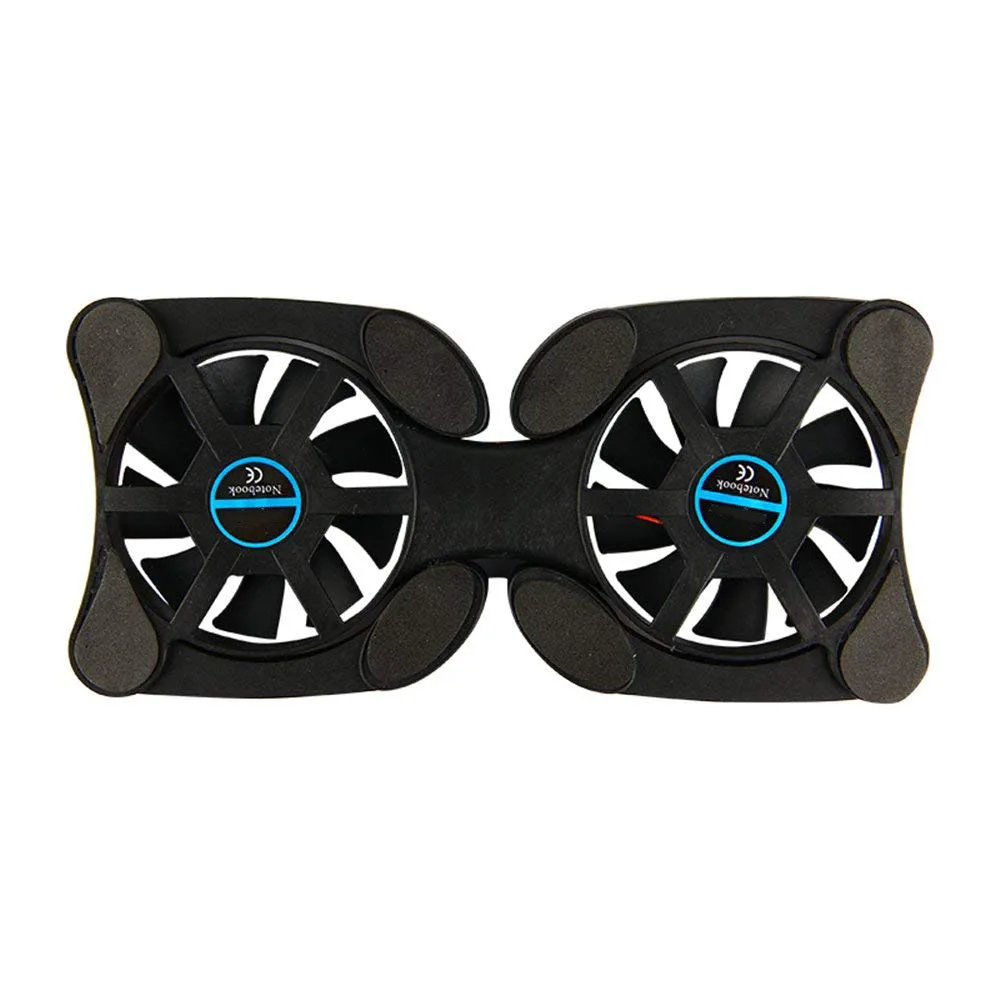 Foldable USB Laptop Cooling Pads With Double Fans, Mini Octopus Notebook Cooler, Portable Cooling Pad for Laptop