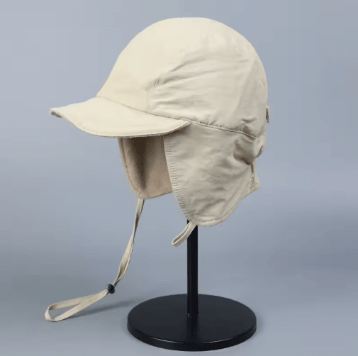 Japanese Retro Velvet Pilot Hat Windproof Winter Bomber Cap