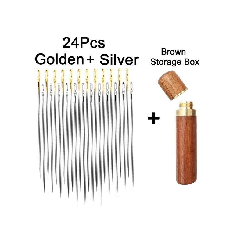 12-Piece Stainless Steel Side-Hole Blind Needles