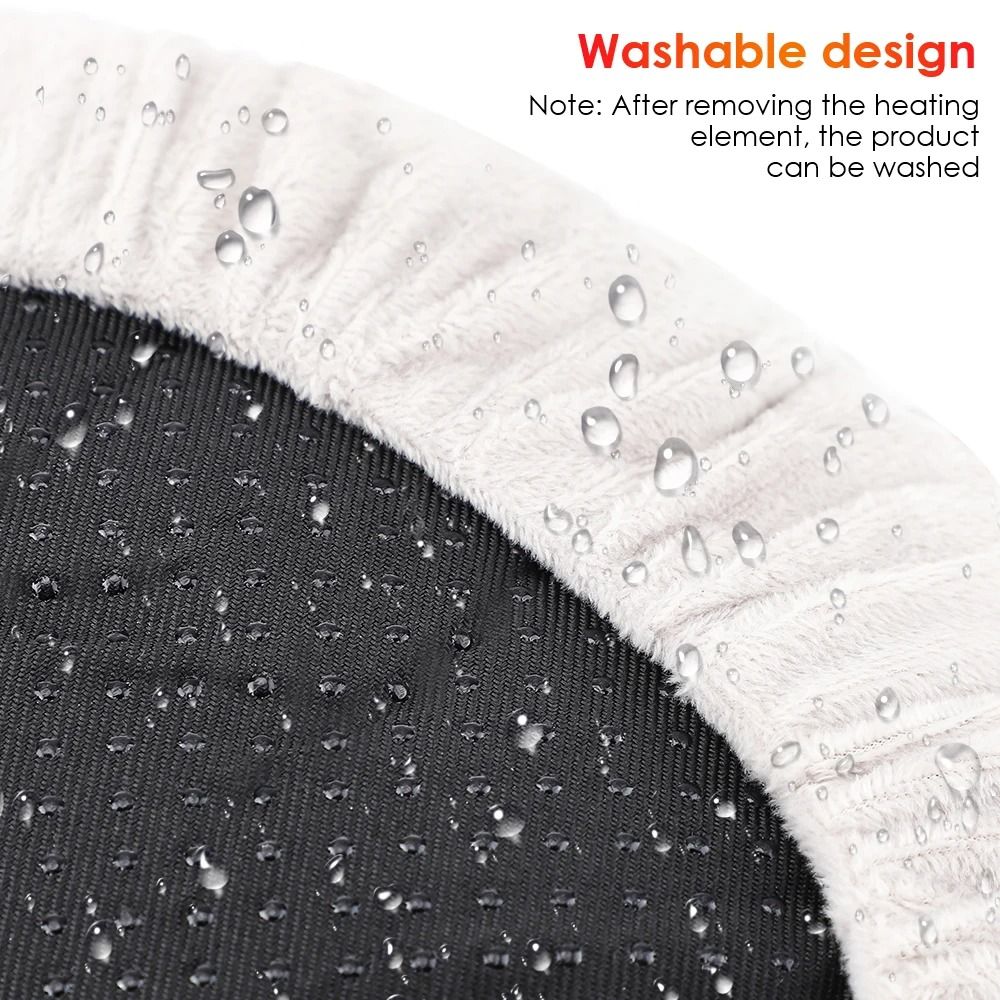 USB Winter Electric Foot Heating Pad Soft Plush Under Desk Warmer Mat