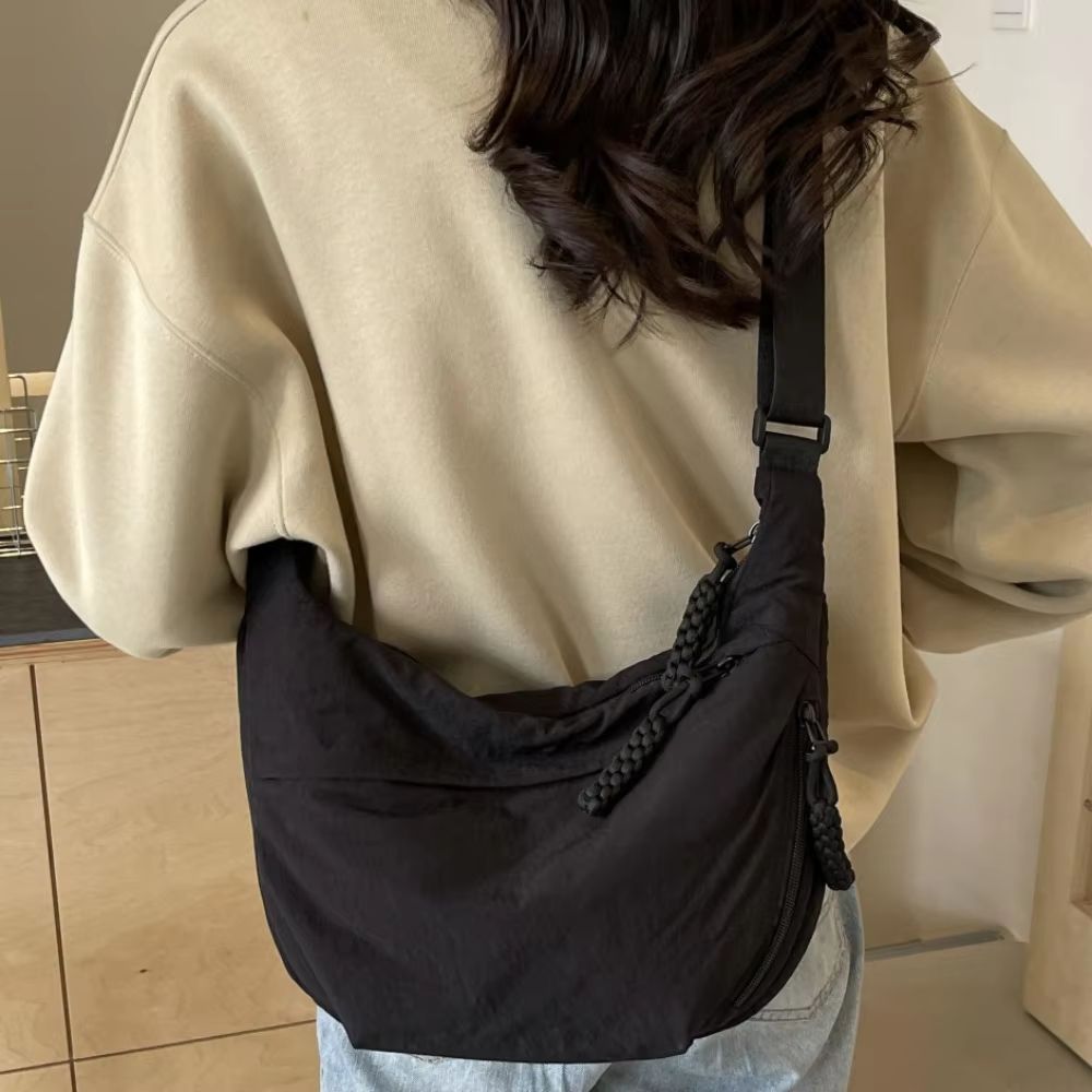 Canvas Crossbody Bag – Large Capacity Lightweight Shoulder Bag