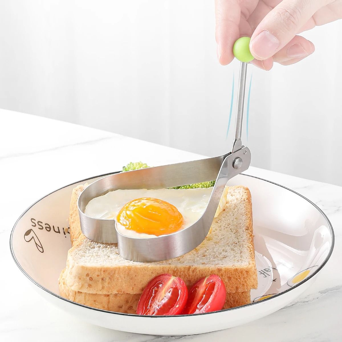 PerfectRound Stainless Steel Fried Egg Ring and Pancake Mold