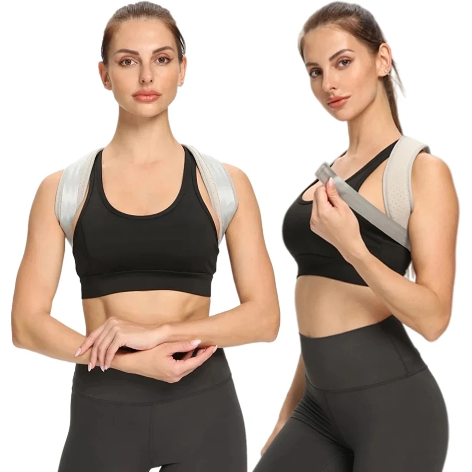 Neck Brace Training Equipment Postura, Adjustable Back Posture Corrector Belt, Shoulder Support for Home Office
