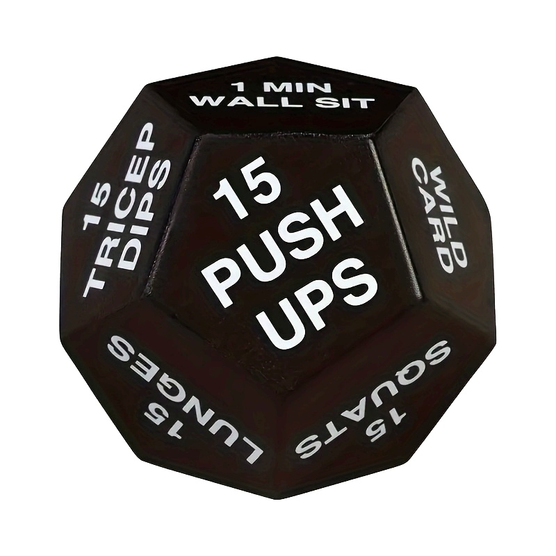 Face Fitness Stress Ball, Black with Red Text, Hand Grip Strength Training, Jump Squats, Situps Instructions