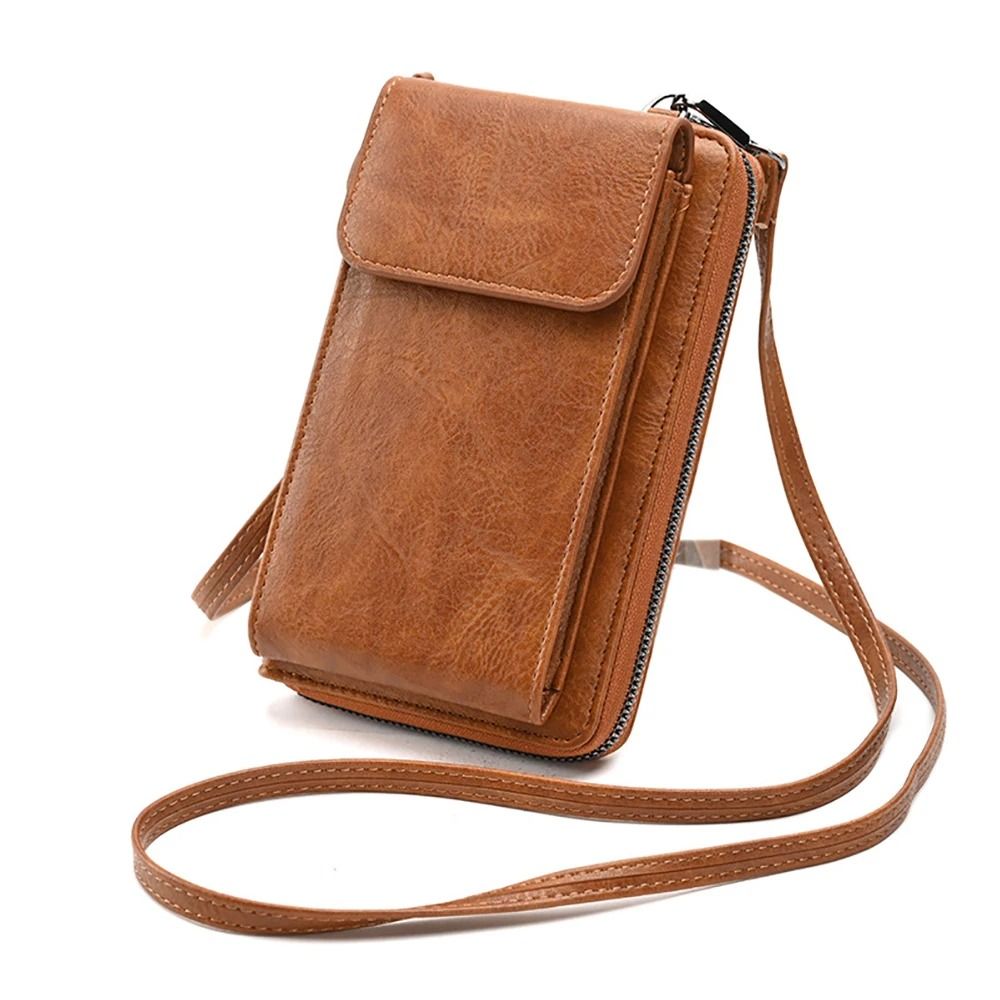 Fashionable Versatile Crossbody Mobile Phone Bag and Large-Capacity Coin Purse