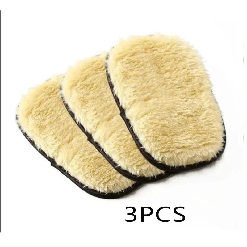 Plush Imitation Wool Car Wash Glove Thick Microfiber Cleaning Mitt