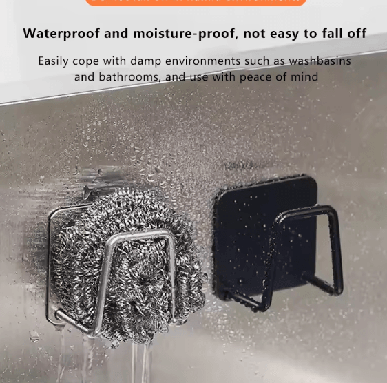 Stainless Steel Adhesive Wall Hooks No Drill Bathroom Towel Hooks Heavy Duty Waterproof Hanging Hooks