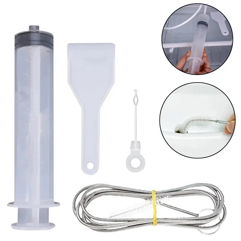 Refrigerator Drain Hole Cleaner Kit Efficient Fridge Water Outlet Dredge & Clog Remover Tool