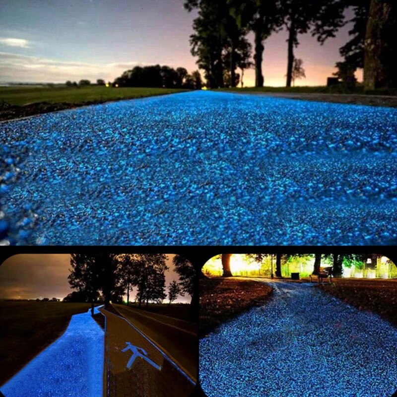 Luminous Sand Glow Pebbles: Ideal Garden & Aquarium Decor, 1000-3000Pcs