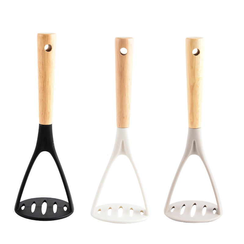 Silicone Potato Masher and Garlic Press Easy Clean Kitchen Tool