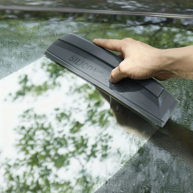 Non-Scratch Silicone Car Squeegee – Soft Drying Blade Water Wiper for Windows & Paint, Car Wrap Tool Film Scraper