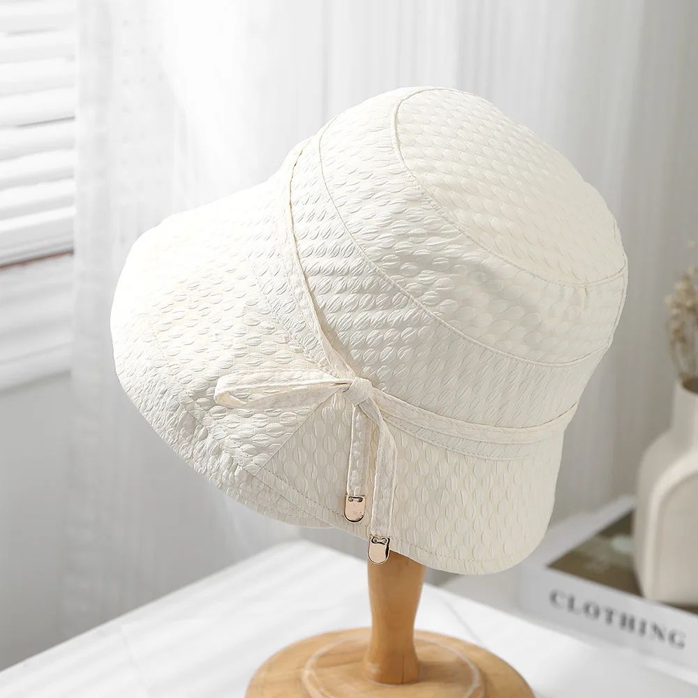 Womens Foldable Bucket Hat Travel Sun Protection Summer Fisherman Hat