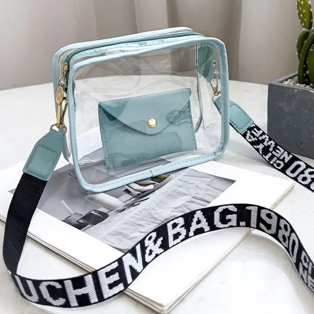 Women's Transparent Jelly Crossbody Bag Set