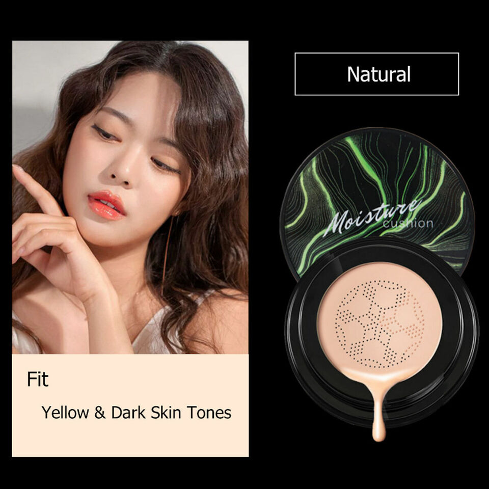 Complete Coverage Flawless CC Cream Foundation | Mushroom Head Air Cushion CC Cream | Sun Blocking Air Cushion Cream