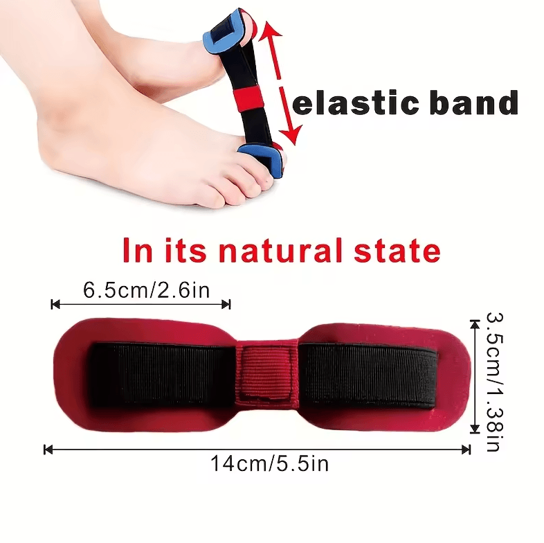 Elastic Toe Training Band Double Loop Resistance Foot Muscle Exerciser
