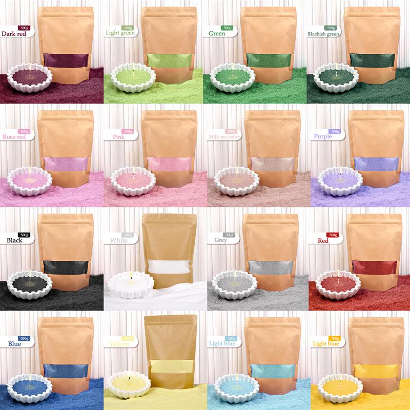 Colorful Granular Pearl Wax, DIY Candle Making Materials, Handmade Sand Painting Wax For Colour Sand Crafts