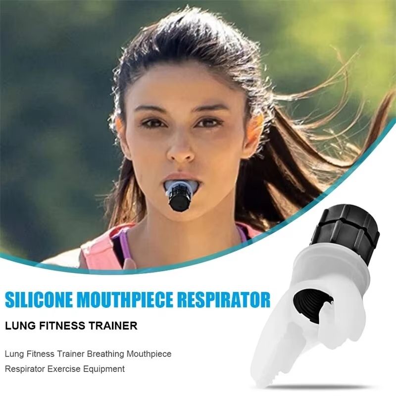 Breathing Trainer for Lung Strength Portable Workout Device with Adjustable Resistance for Fitness & Recovery