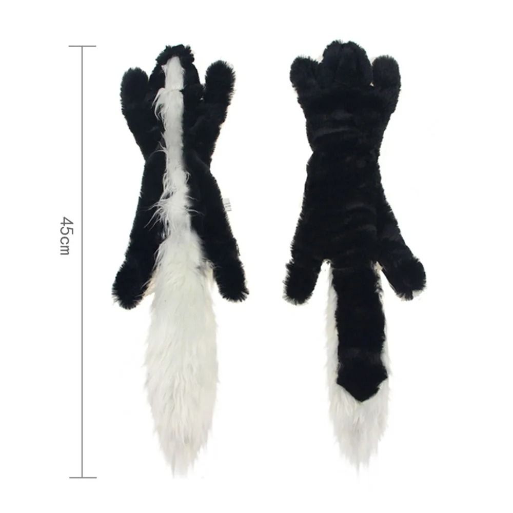 Mess-Free Stuffingless Plush Squeaky Dog Toy