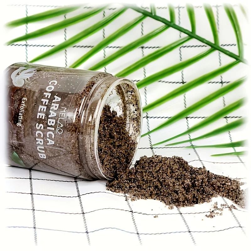 MELAO Arabica Coffee Body Scrub Exfoliating Dead Sea Salt Skin Care Scrub