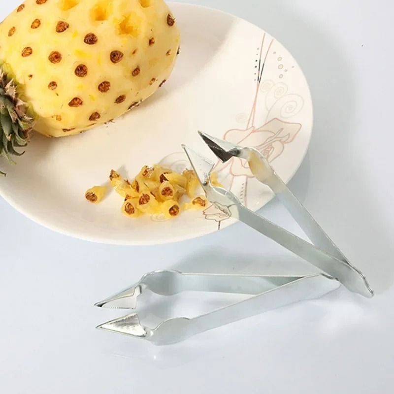 Stainless Steel Pineapple Slicer & Seed Remover Clip – Kitchen Tool