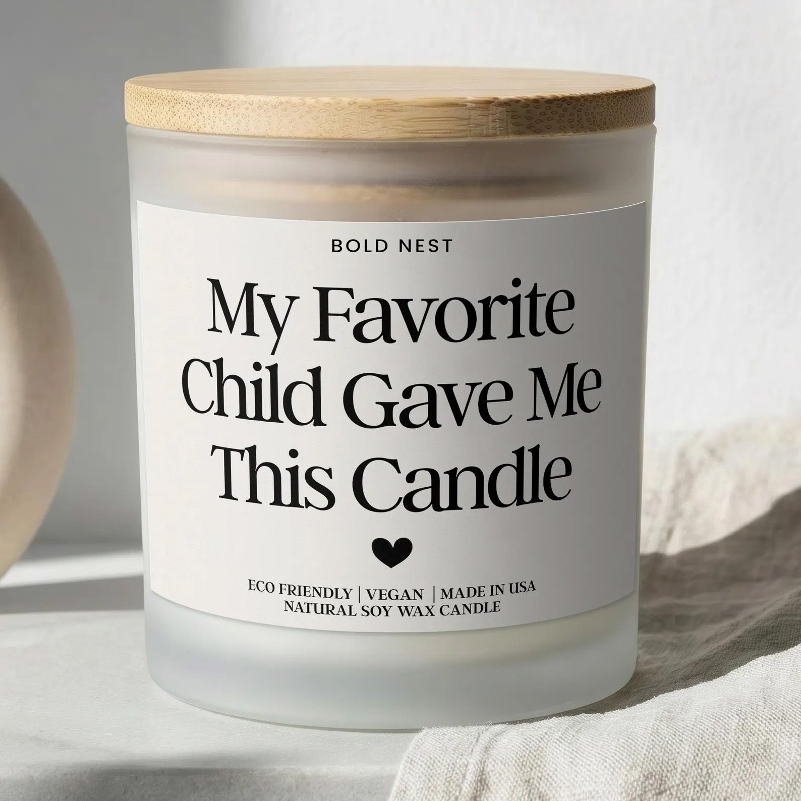 Mom Birthday Candle Funny Gift My Favorite Child Gave Me This Candle Mothers Day Present