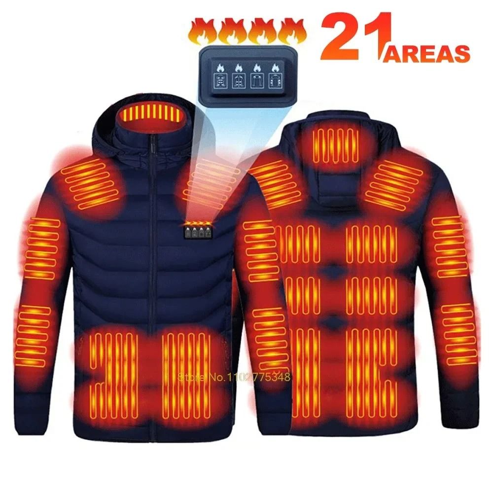 Heated Jacket Men Women USB Self Heated Clothing Warm Winter Coat