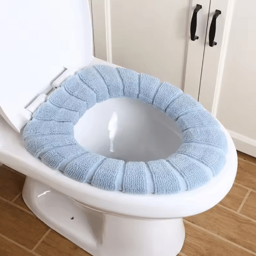 plush Toilet Seat Cover – Warm Soft Acrylic Toilet Mat Washable Bathroom Lid Cover
