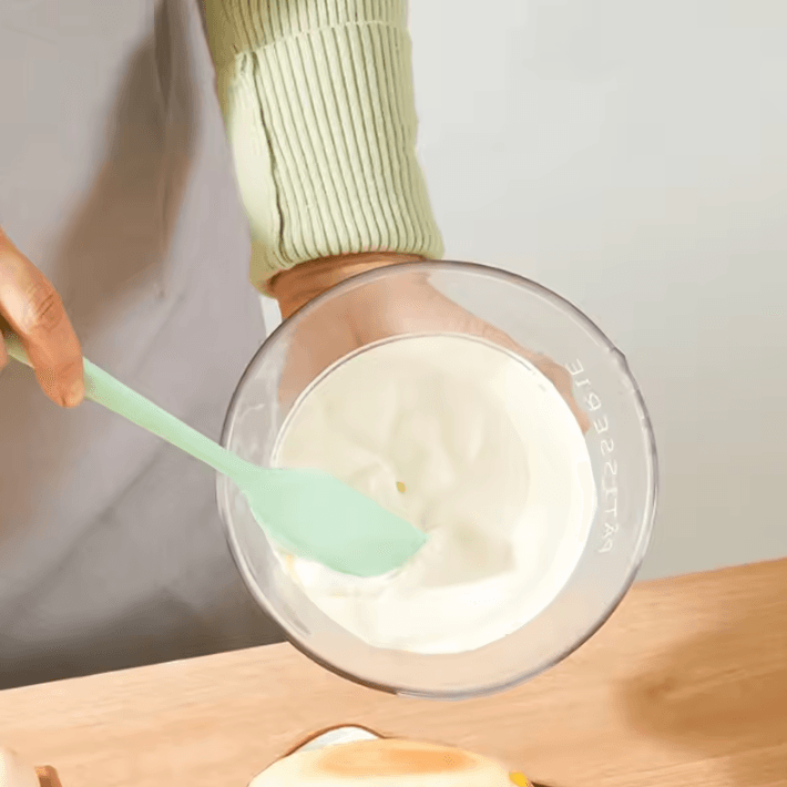 Heat-Resistant Silicone Cream Spatula – Non-Stick Butter & Baking Scraper Tool