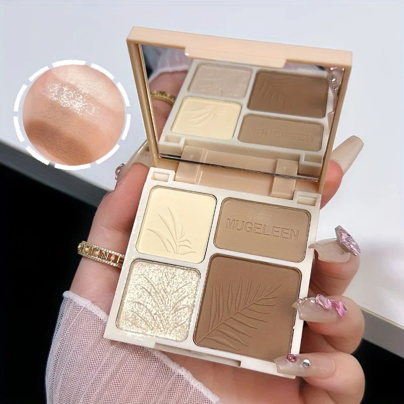 Matte Face Contour and Bronzer Palette – Long Lasting Shading & Highlight Powder