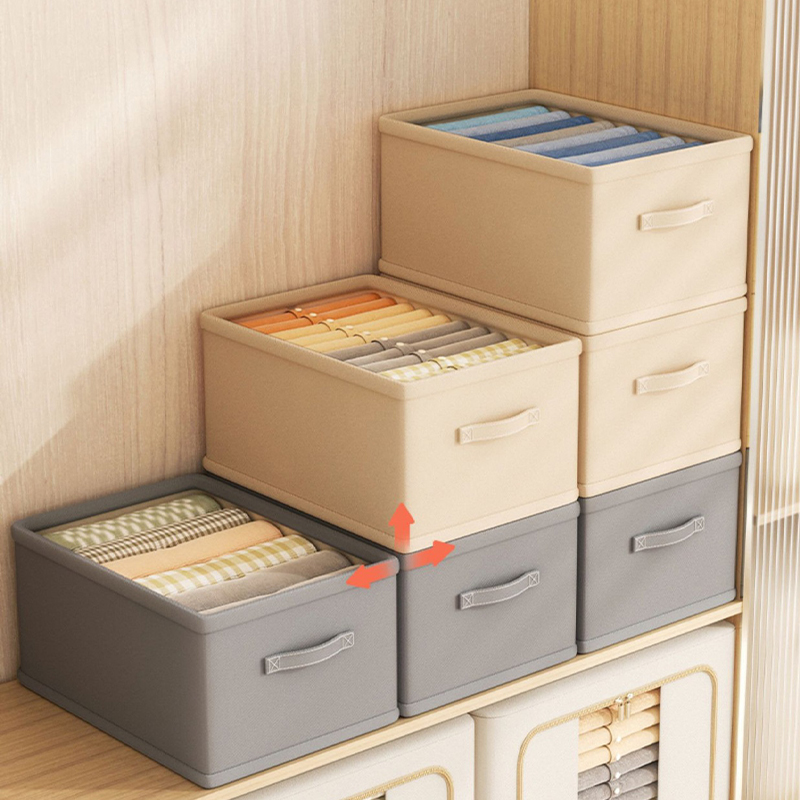 Trousers Clothes Organizer Storage Box Underwear Bra Socks Wardrobe Compartment Box for Jeans