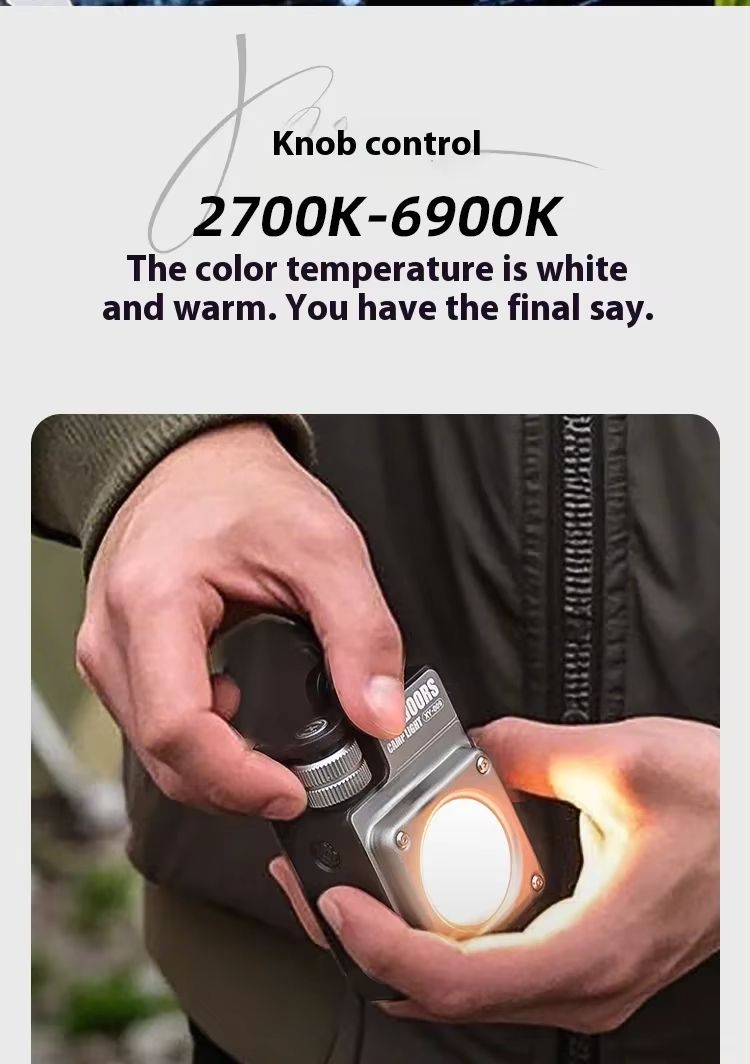 COB Rechargeable Waterproof Camping Lantern With Magnetic Hook and Emergency Charger