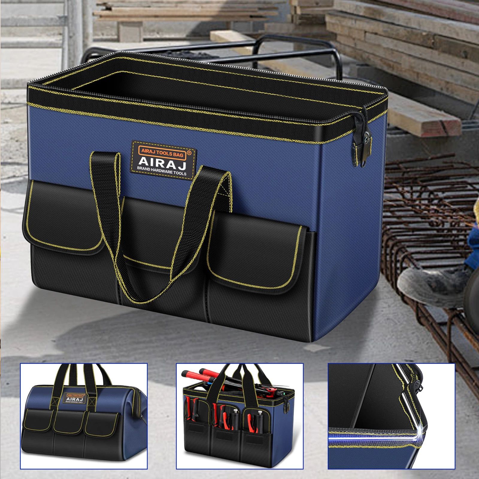AIRAJ Large Waterproof Multifunctional Tool Bag with High Capacity