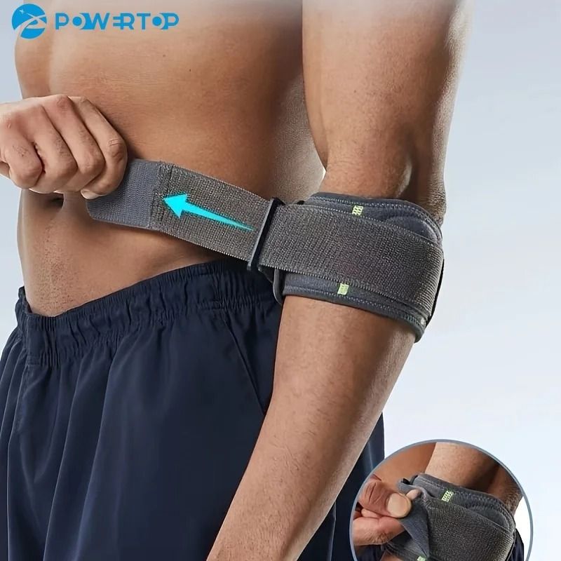 Adjustable Epicondylitis Elbow Brace and High-Performance Tendonitis Support Strap