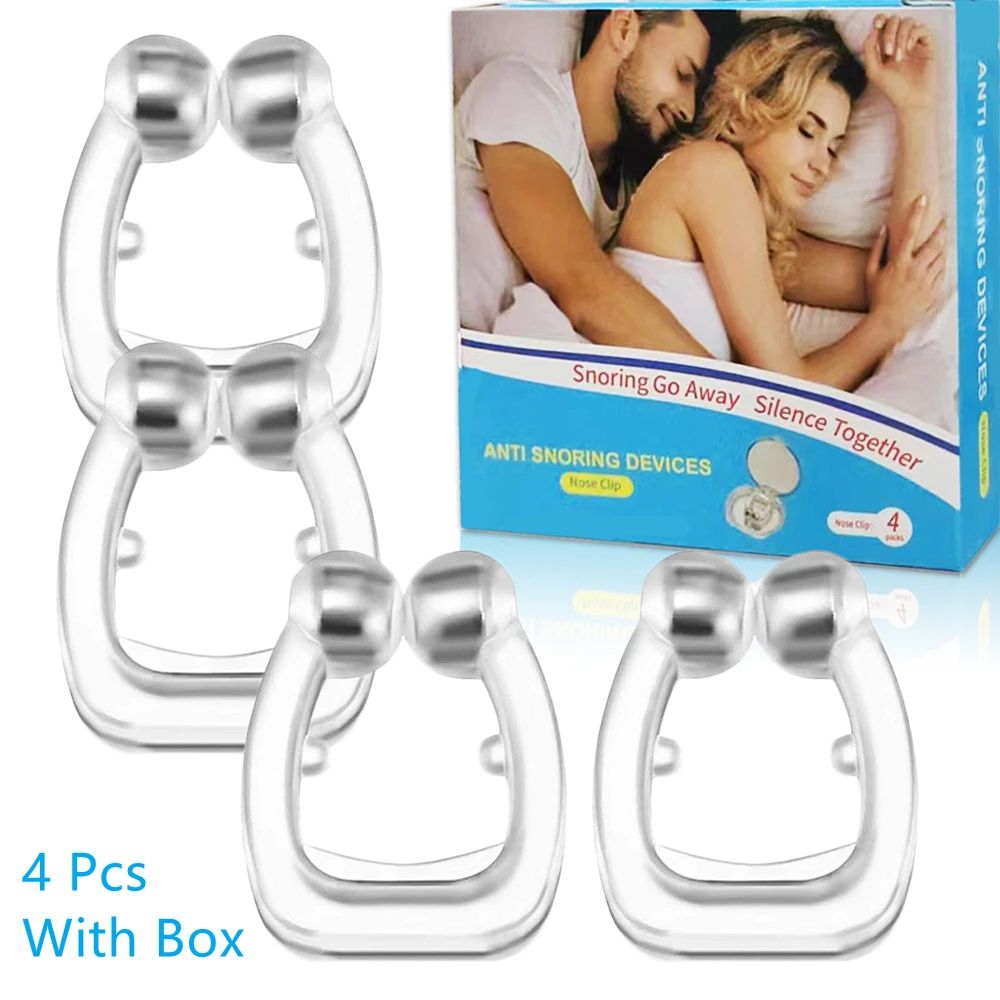 Anti-Snoring Nose Clip Sleep Aid – Comfortable Snore Reduction Nasal Device for Quiet Sleep