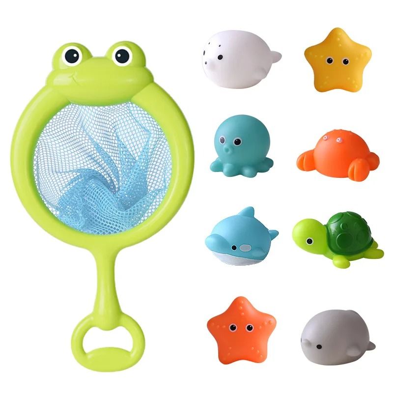 Luminous LED Animal Bath Toy with Water Induction