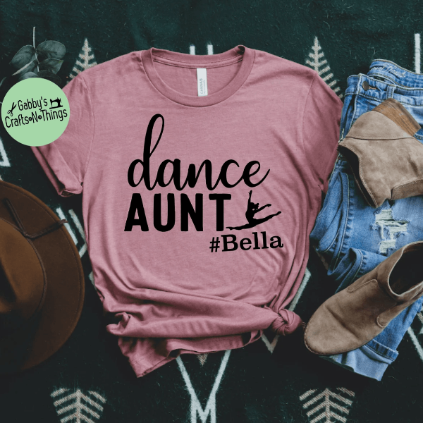 Dance Aunt Shirt Cute Dance Auntie T-Shirt Funny Dance Family Gift Tee