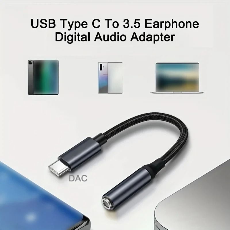 USB Type-C to 3.5mm Hi-Fi Audio Adapter
