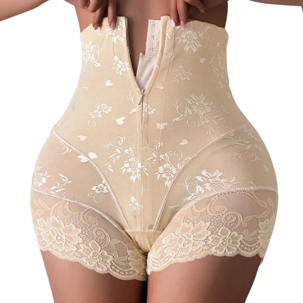 YBFDO Womens High Waist Trainer Zipper Shaper Panties