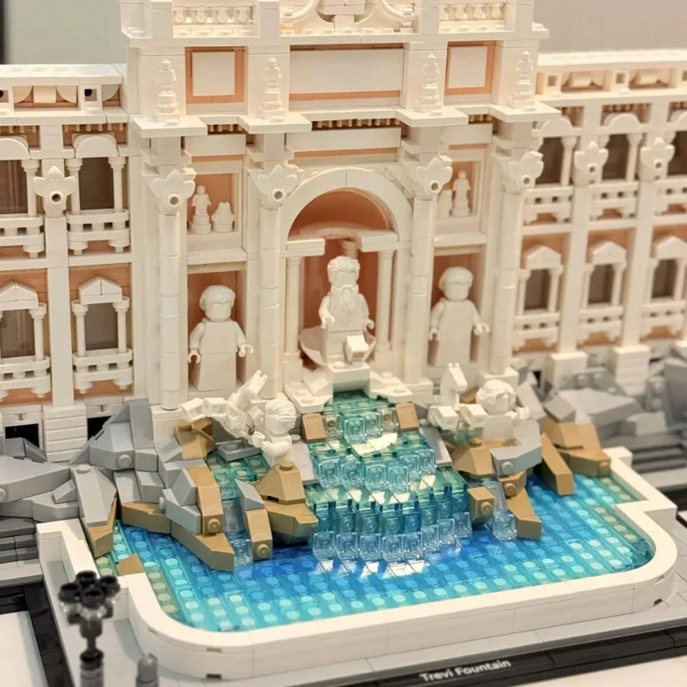 Trevi Fountain Architecture Building Blocks Set