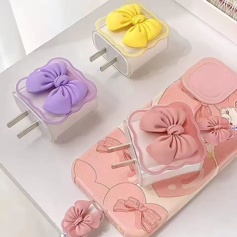 3D Silicone iPhone Charger Protection Case With Cable Guard