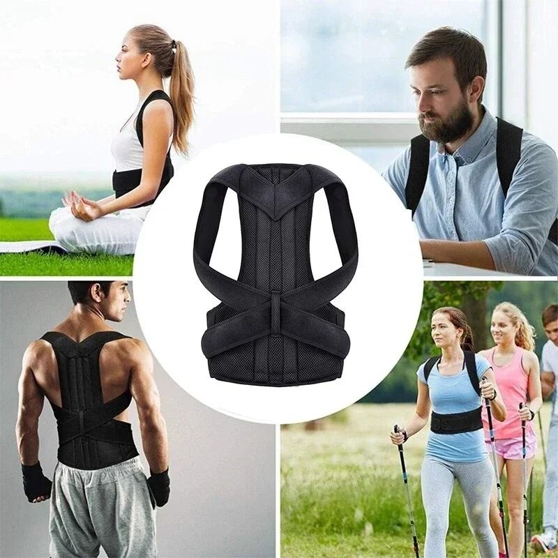 Adjustable Back Posture Corrector Vest with Lumbar and Shoulder Support