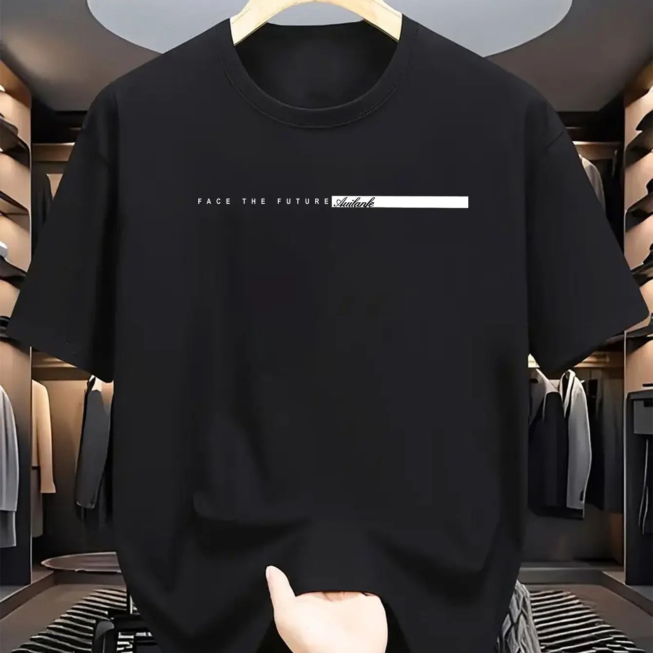 Mens Cotton Casual Loose Fit T-Shirt