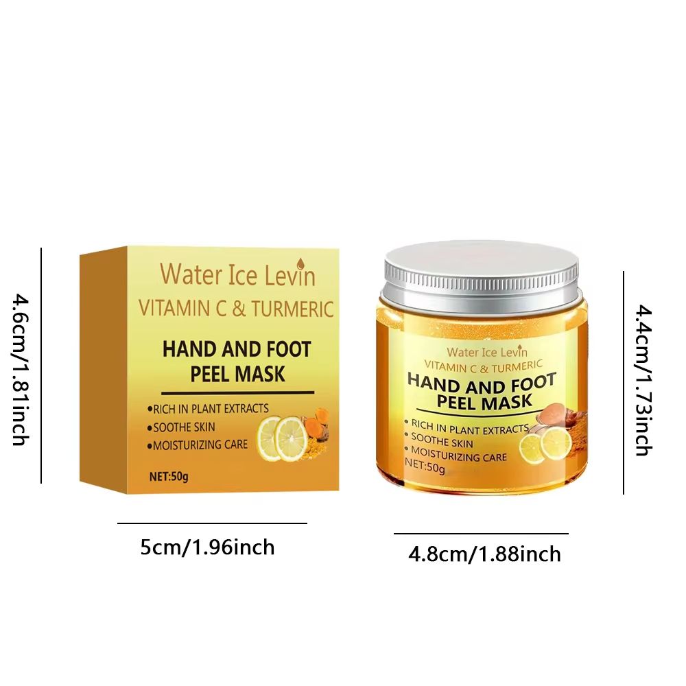 GlowSilk Vitamin C Turmeric Hand and Foot Wax Mask Smoothing Illuminating Skin Treatment