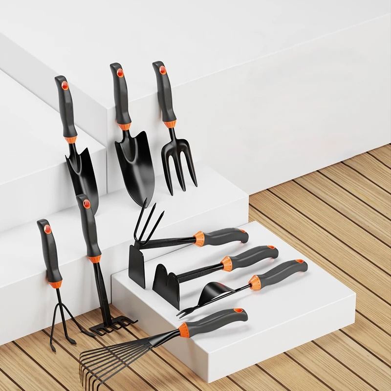 Heavy-Duty Ergonomic Gardening Tools – Essential Hand Shovel & Rake Set