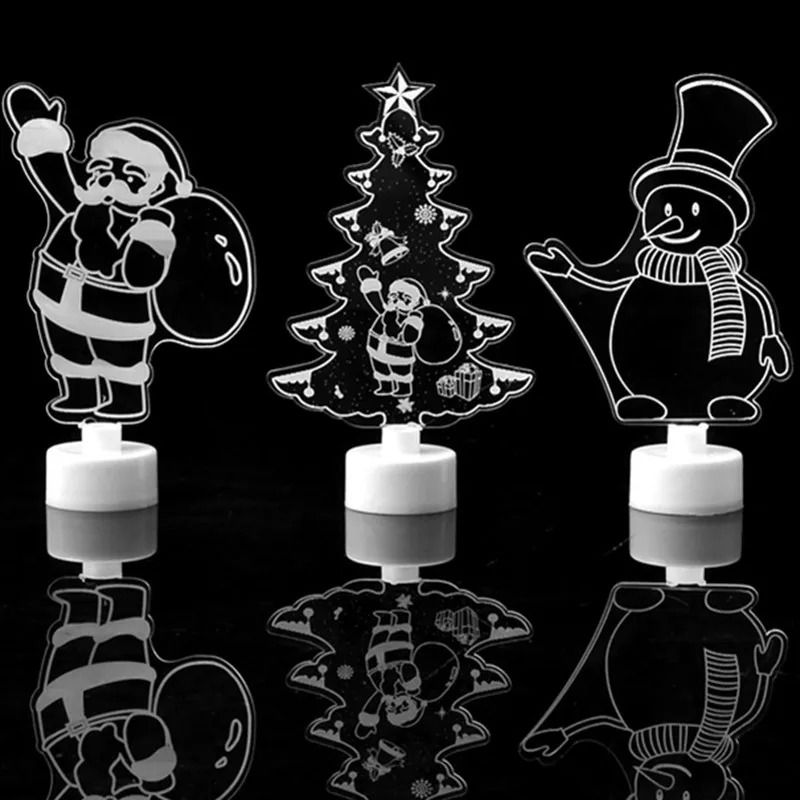 LED Mini Night Light Snowman Lamp