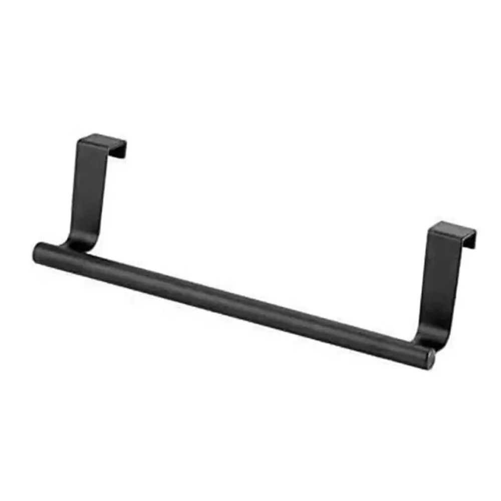 Black No Drill Towel Rack