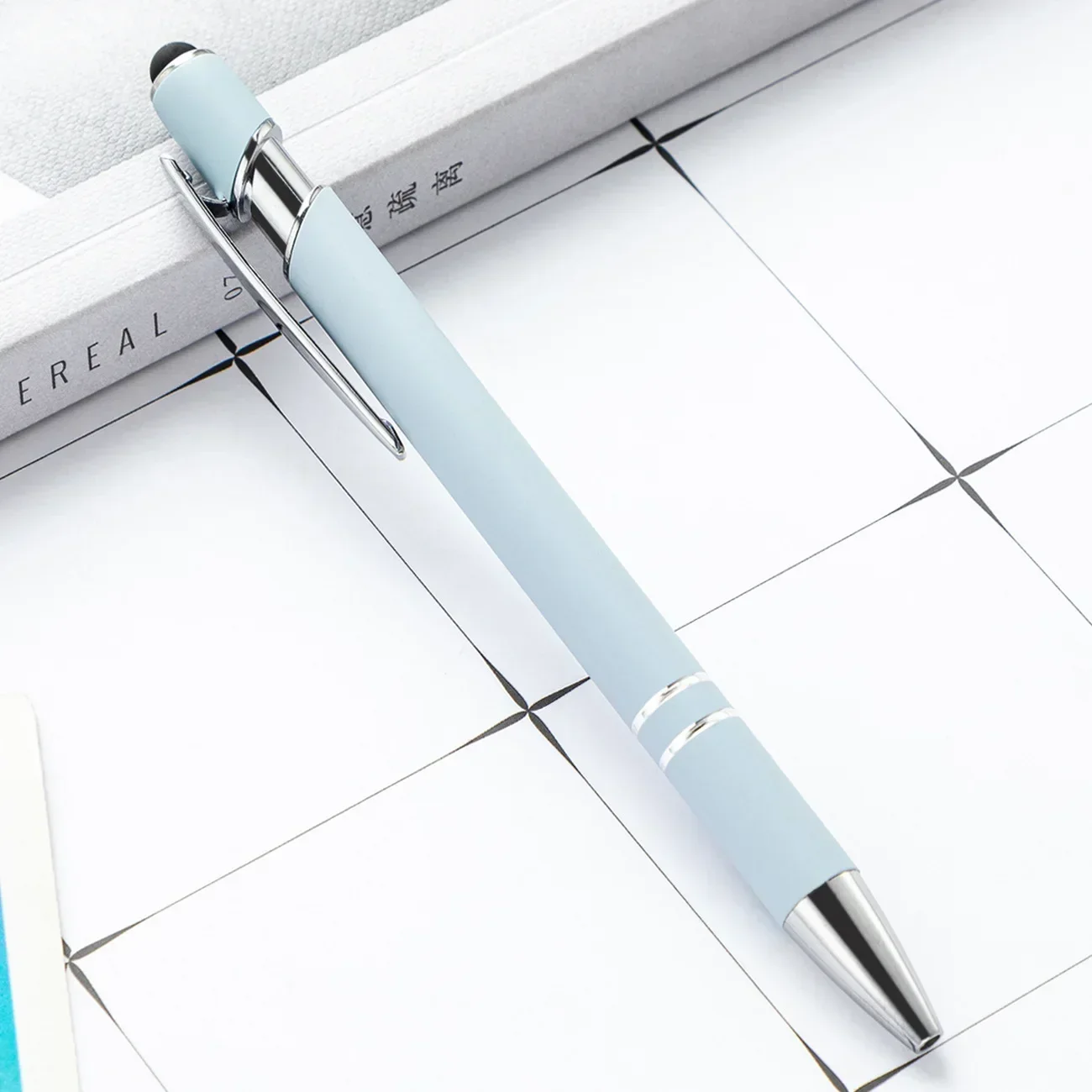 Customized Logo Ballpoint Pen, Personalized Stylus Touch Pen, Engrave Text Metal Pen, Office, School Stationery Supplies