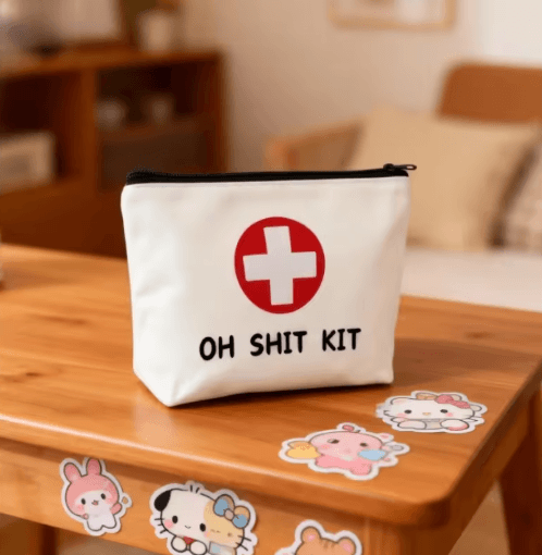 Canvas OH SHIT KIT Emergency First Aid and Travel Pouch